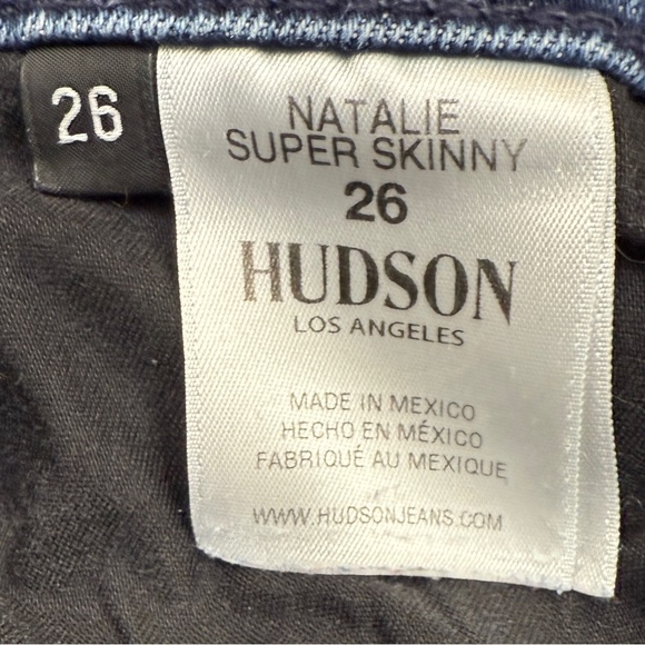 Hudson Natalie Super Skinny Deep Blue Jeans - Picture 7 of 7